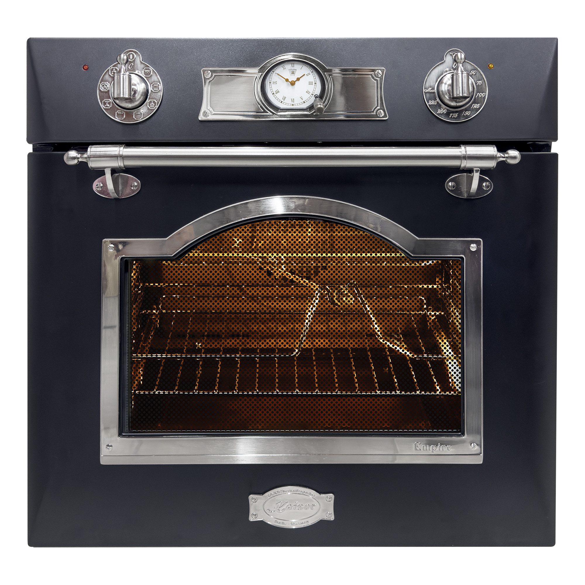 Backofen-Set Herd Set Autark Retro Elektro Einbau Backofen Autark 60 cm+ Induktion Kochfeld 60 cm EH 6355 Em Sil+KCT 6730 FIG.