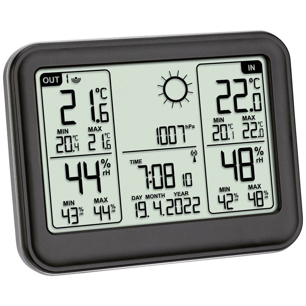 Wetterstation Funk-Wetterstation mit Wettervorhersage und Luftdruck 35.1141.01