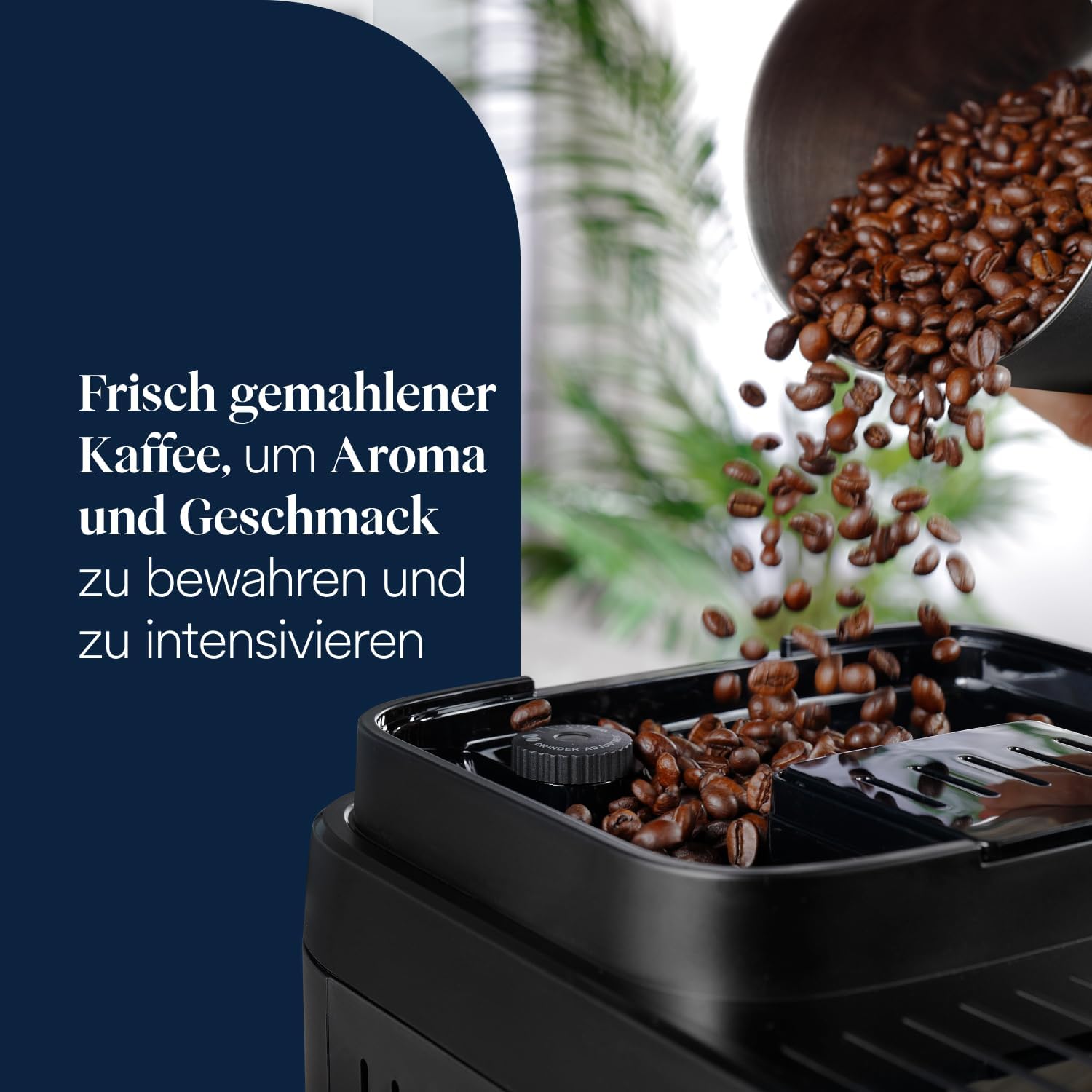 De’Longhi Magnifica Evo Next - Perfetto Kaffeevollautomat mit LatteCrema-Milchaufschäumer, 13 One-Touch-Getränke, Coffee- und Cappuccino Kaffeemaschine, farbiges Touch-Display, Titan (ECAM312.80.TB)