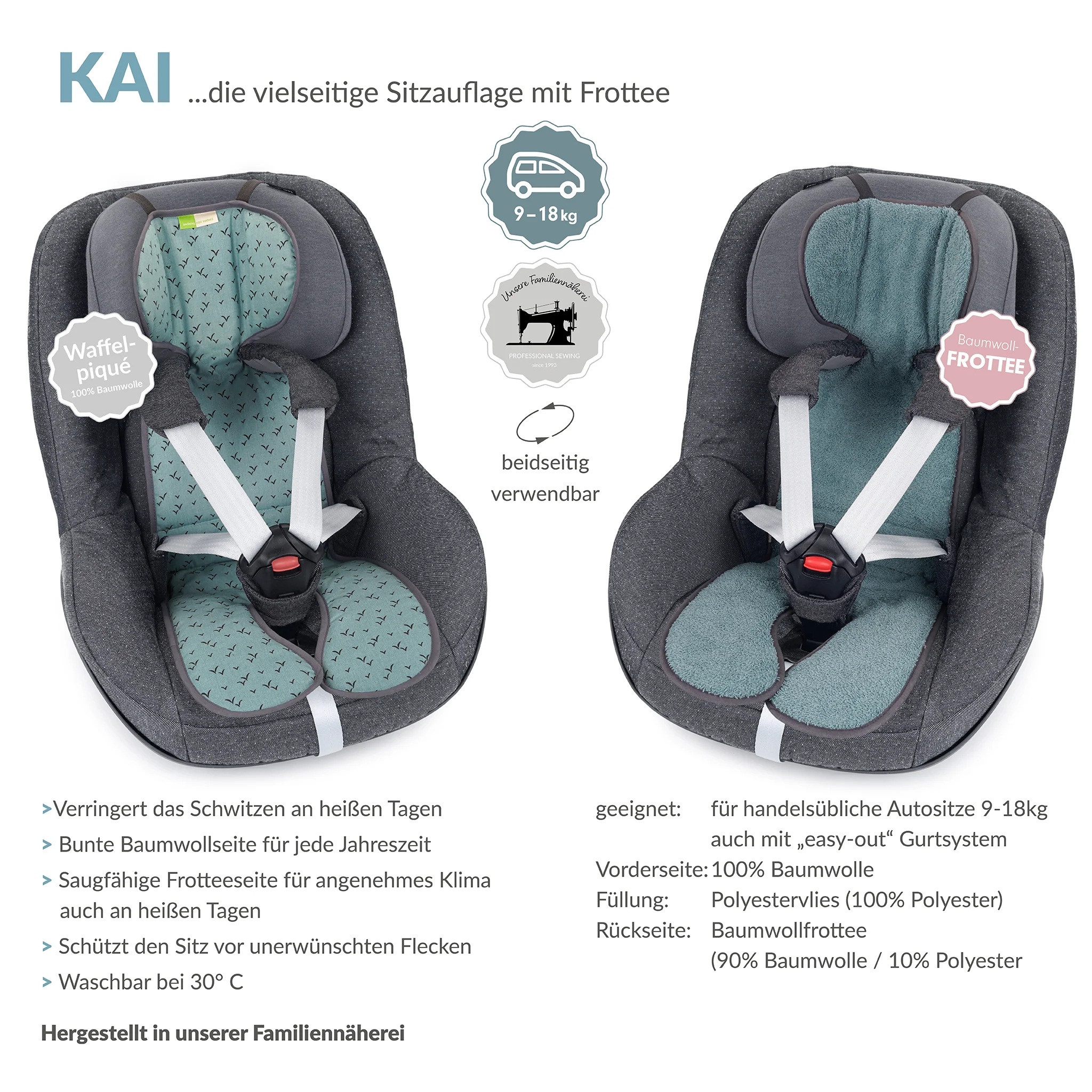 KAI FROTTEE die klassische Autositzauflage