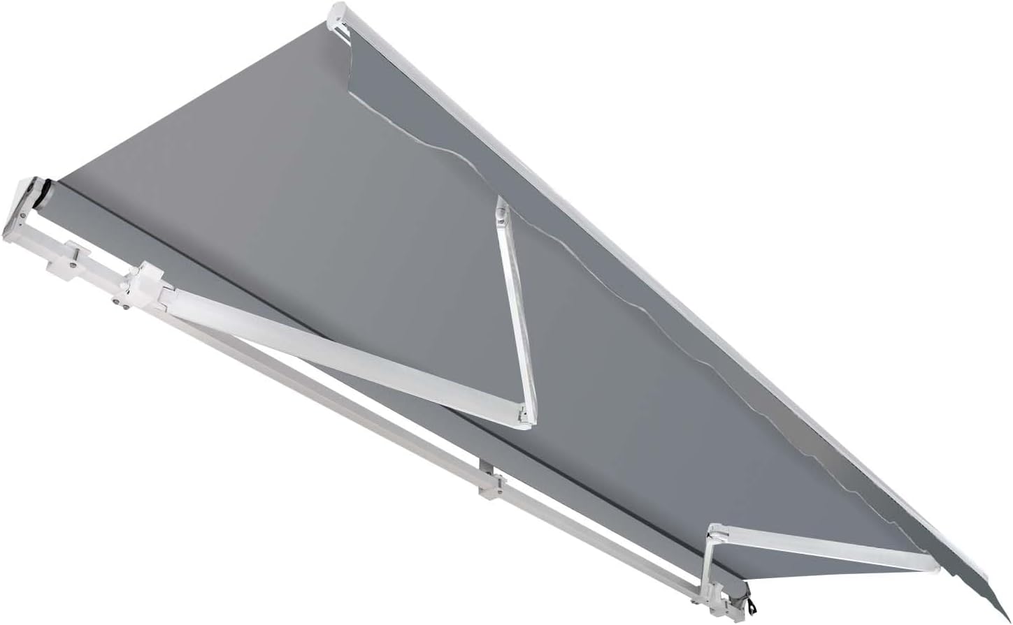 Toboli Awning with Joint Arms and UV Protection 3 x 2.5 m Anthracite Wall Mount Balcony