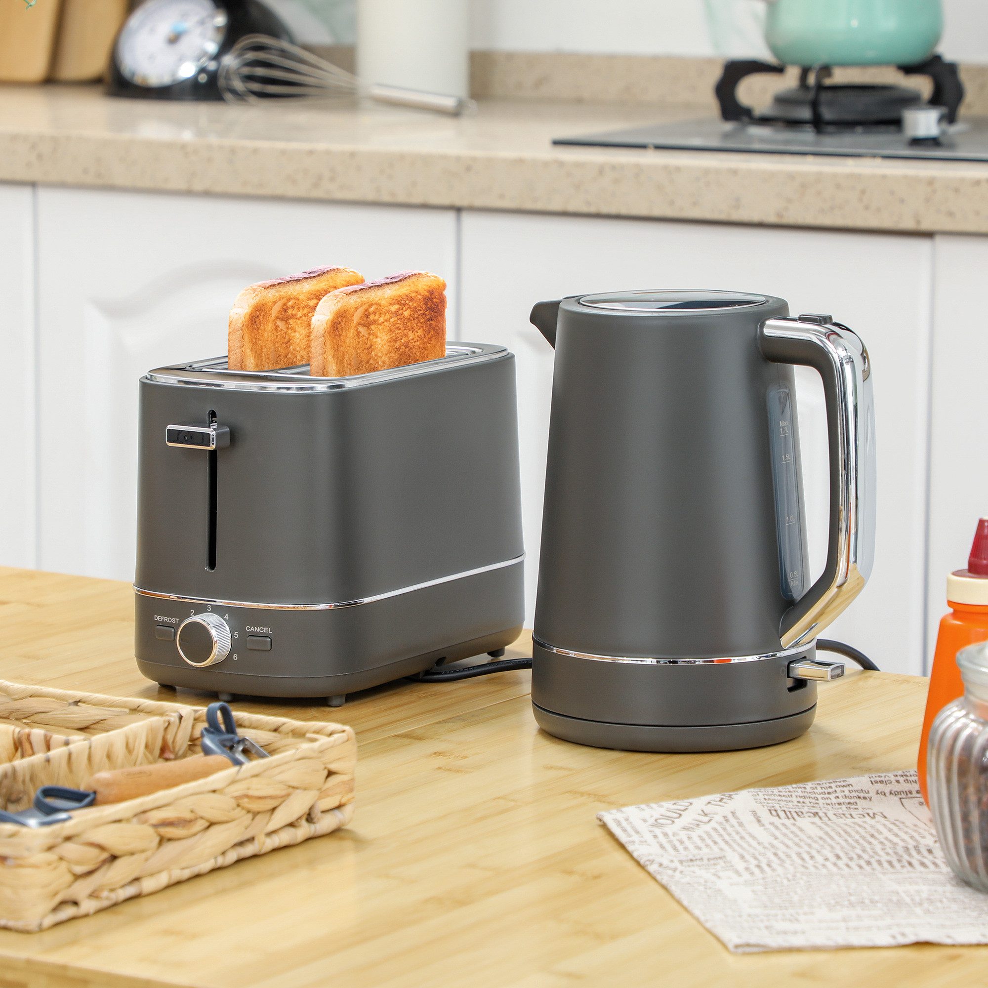 Toaster Set aus 1,7 L