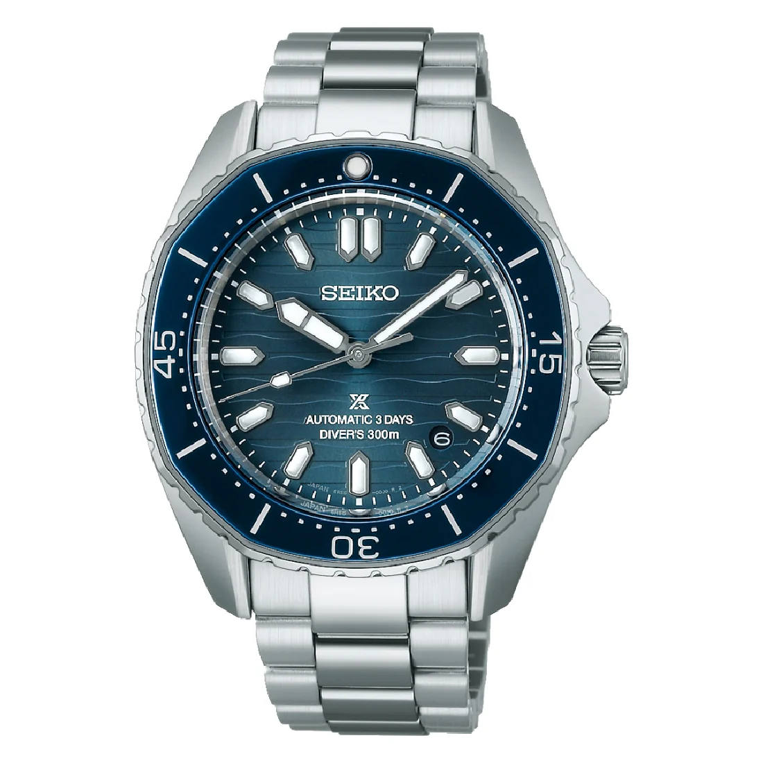 Orologio da uomo Seiko Prospex SPB483J1 blu ghiera poligonale
