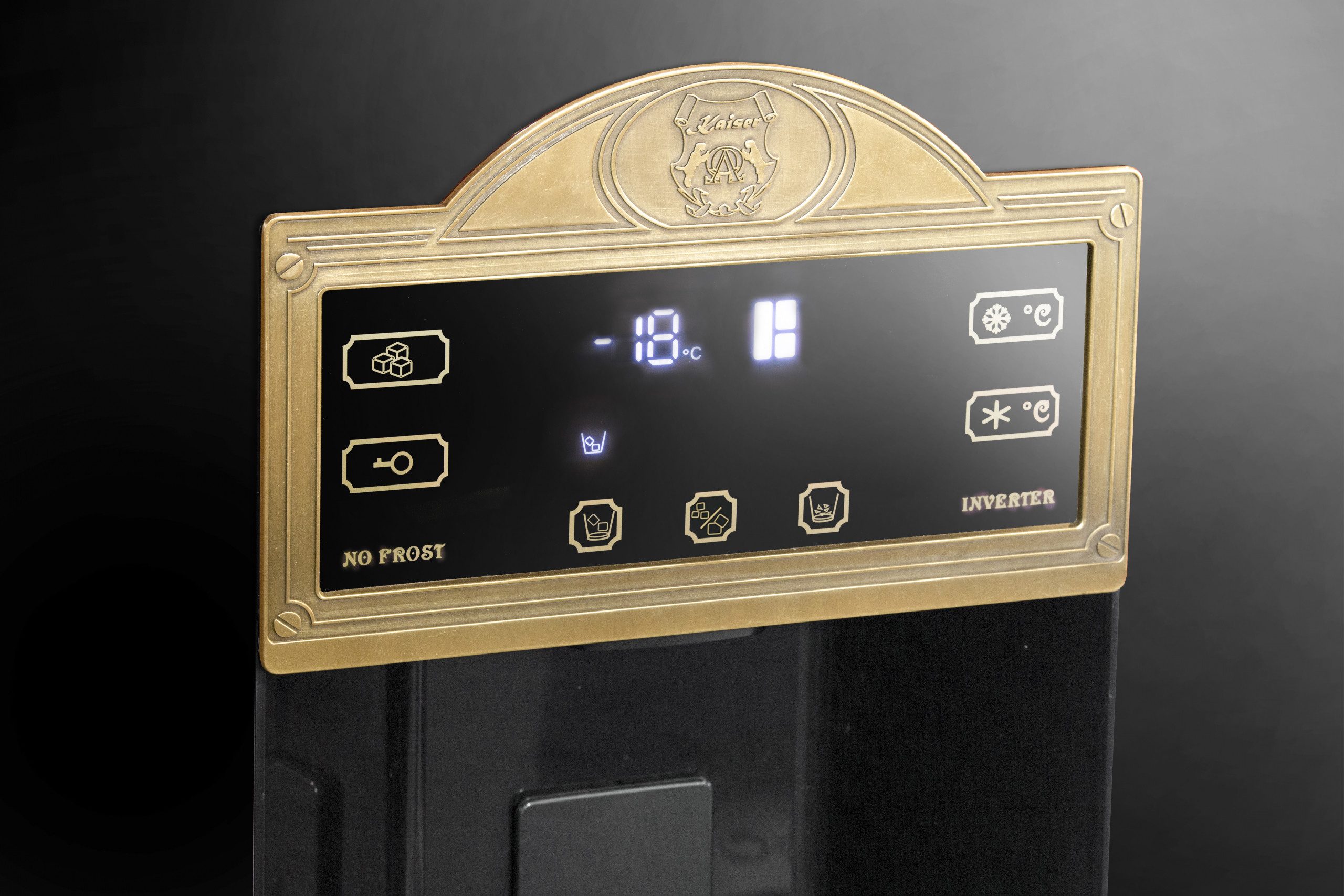 Side-by-Side Art Deco KS 90300 AD Bio Retro Kühlschrank Schwarz, No Frost 538 L 183 cm