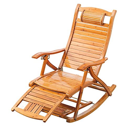 Sedia a Dondolo Pieghevole, sedie a Dondolo Pieghevoli in Legno, sedie Prendisole, sedie a Dondolo da Giardino per Adulti Anziani, poltrone reclinabili a Dondolo in bambù per Esterni con Bra : Amazon.it: Giardino e giardinaggio
