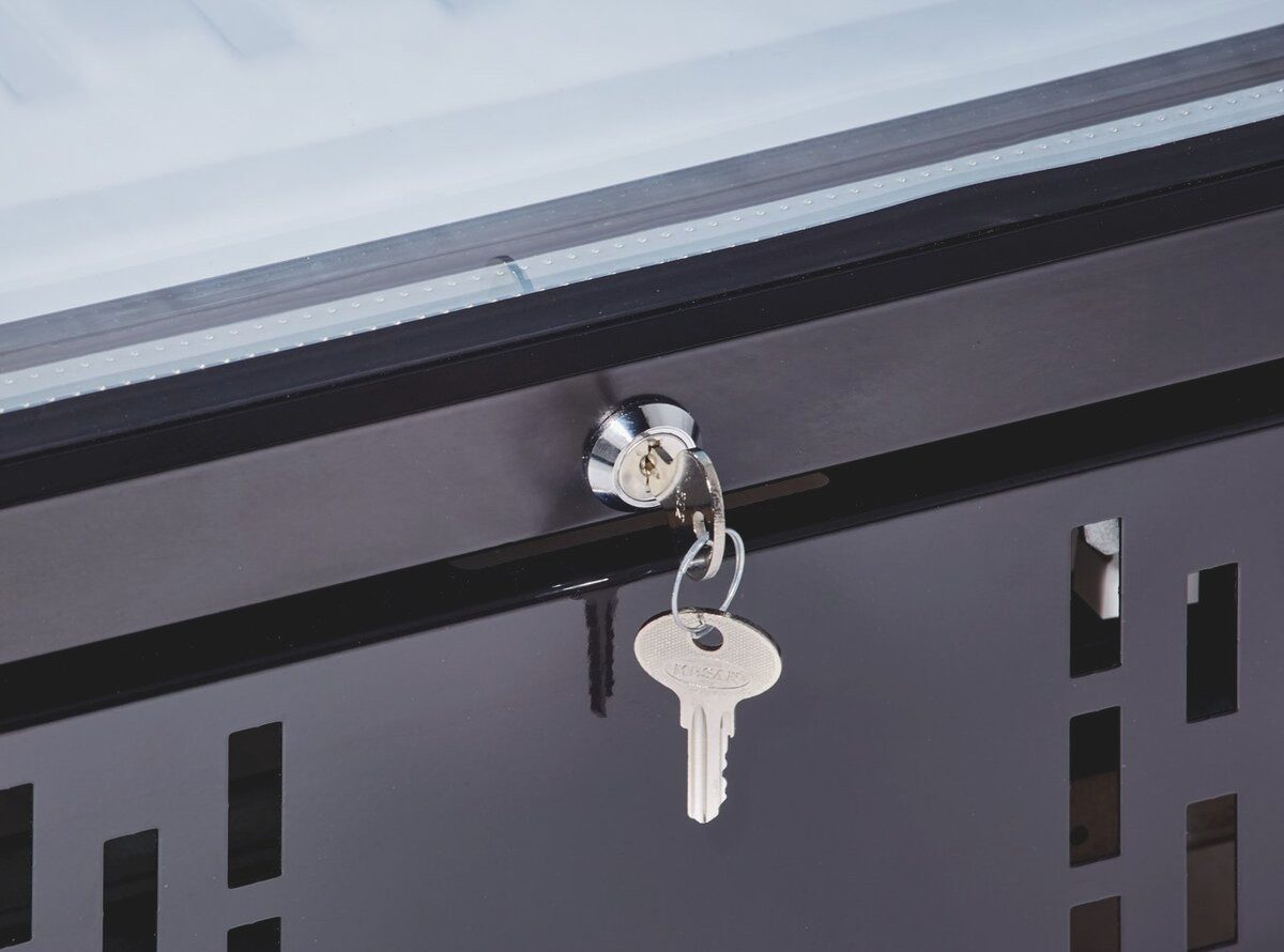 Getränkekühlschrank Getränkekühlschrank 382, Glastür, LED
