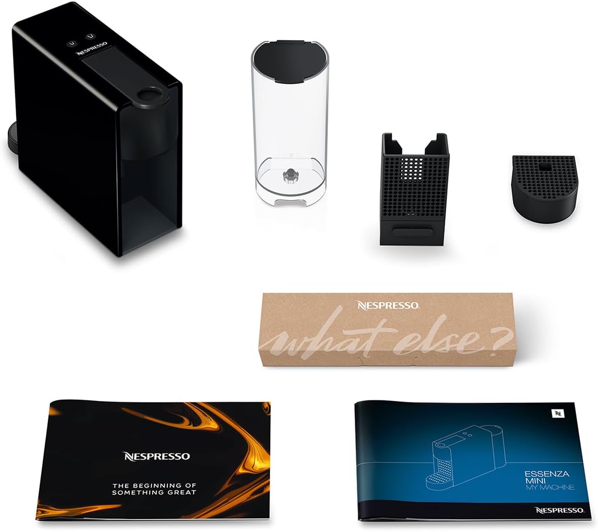 Krups Nespresso Essenza Mini XN1101, Coffee Machine, Nespresso Capsule System, Water Tank 0.6L, White