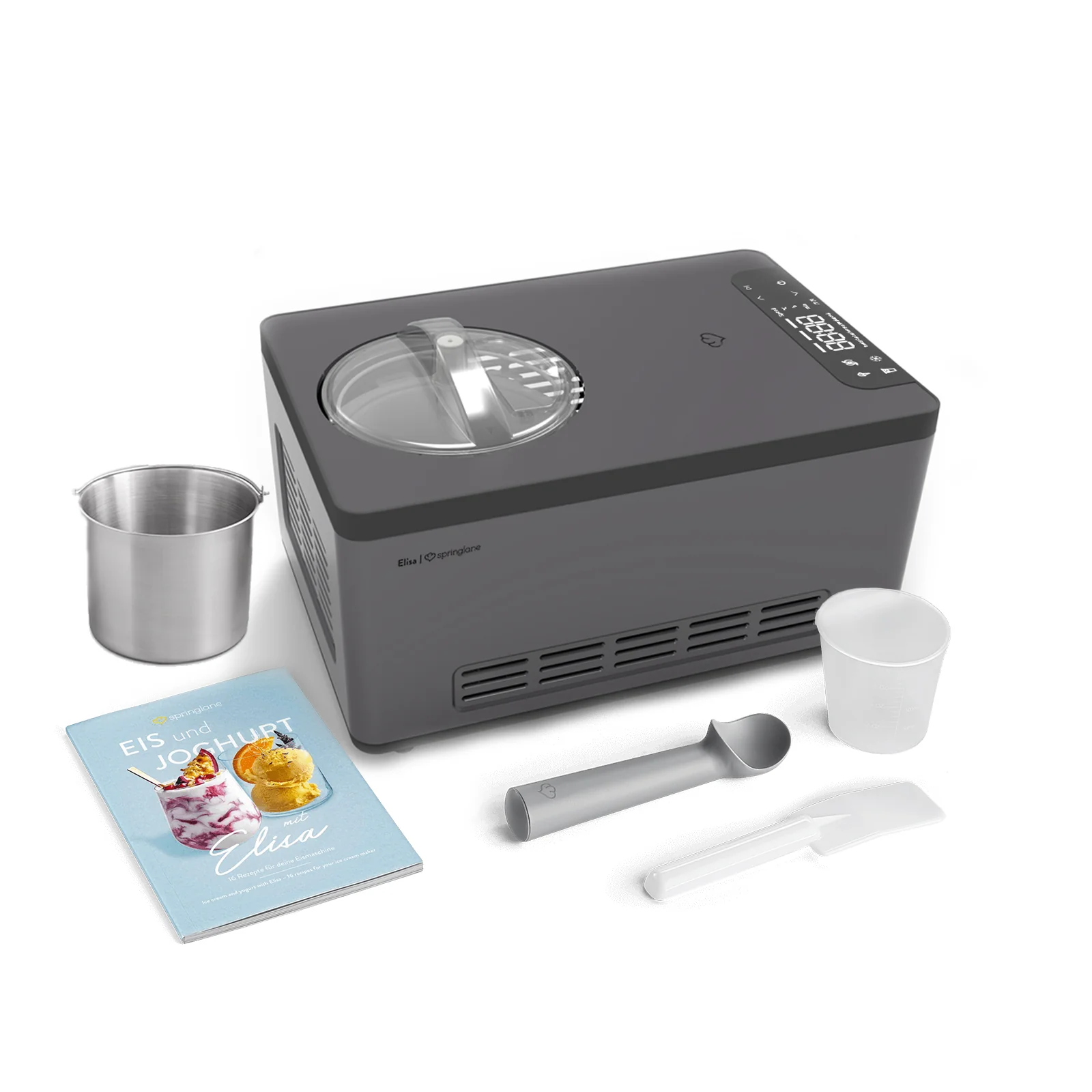 Macchina per il gelato Elisa 2,0 litri - Nero o Argento