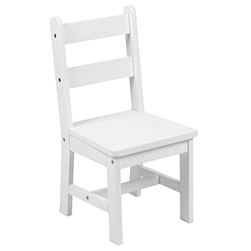 Flash Furniture Tavolo e sedie per Bambini in Legno Massiccio per Sala Giochi, Camera da Letto, Cucina, Pezzi, ingegnerizzato, Bianco, 3 Piece Set : Casa e cucina