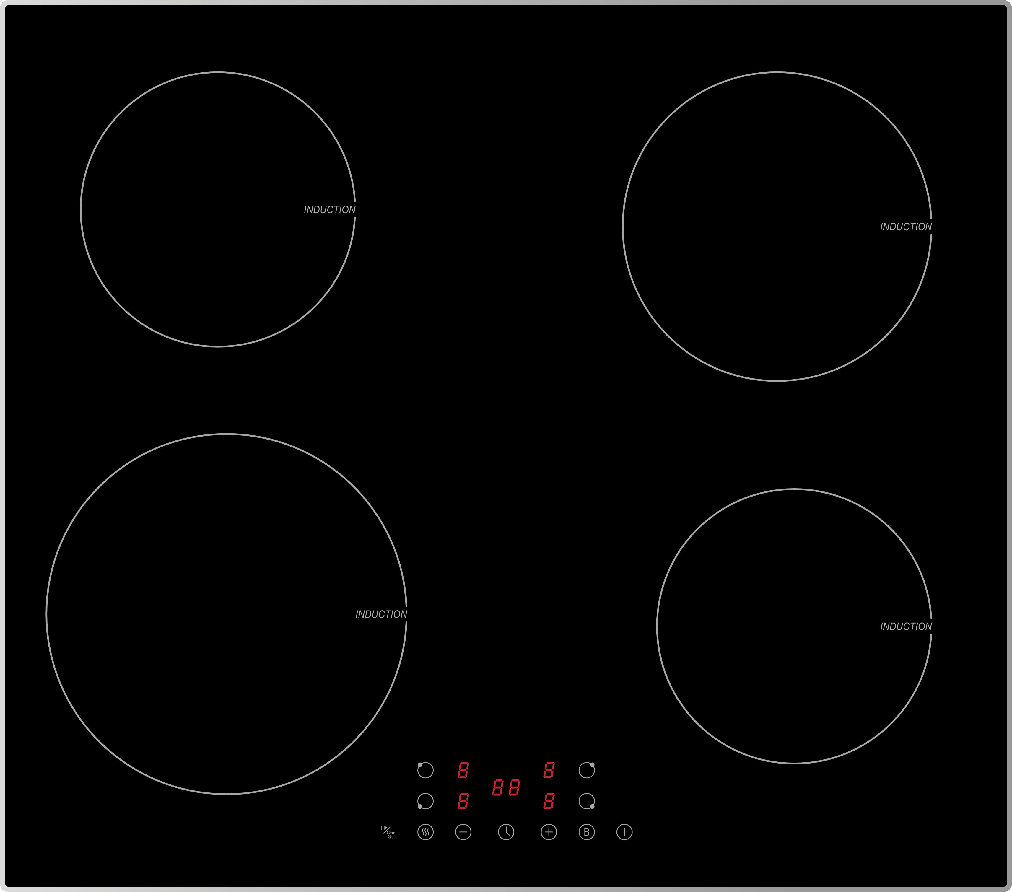 Induktions-Kochfeld PKM IN-Serie IN4BGN