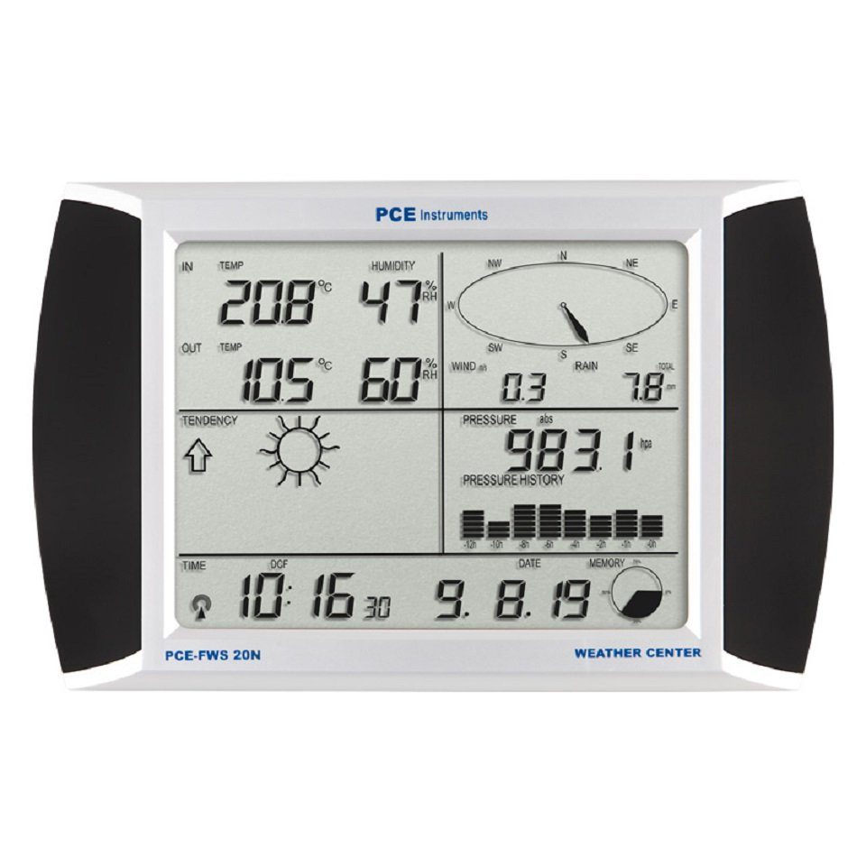 Wetterstation Wetterstation PCE-FWS 20N USB-Datenlogger - Bestimmung Wetterdaten