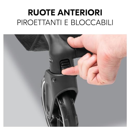 hauck Passeggino Leggero Shop N Care Passeggino Compatto fino a 22Kg, Reclinabile, Passeggino da Viaggio con Portabicchieri e Vassoio Cappotta Parasole (UPF 50 ) e Cesto XL (Fino a 3kg), Dusty Blu : Prima infanzia
