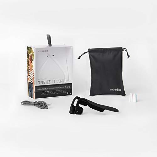 Aftershokz Auriculares Inalámbricos Bluetooth de Conducción Ósea Titanium, Negro