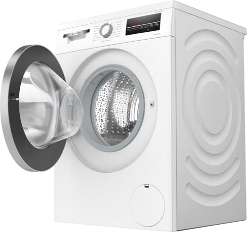 2025 Bosch WUU28T70, Serie 6, lavadora, 8 kg, 1400 rpm, integrable, lavado rápido con SpeedPerfect, función añadir ropa, Hygiene Plus, tambor Vario, silenciosa gracias a EcoSilence Drive, pantalla LED, blanco