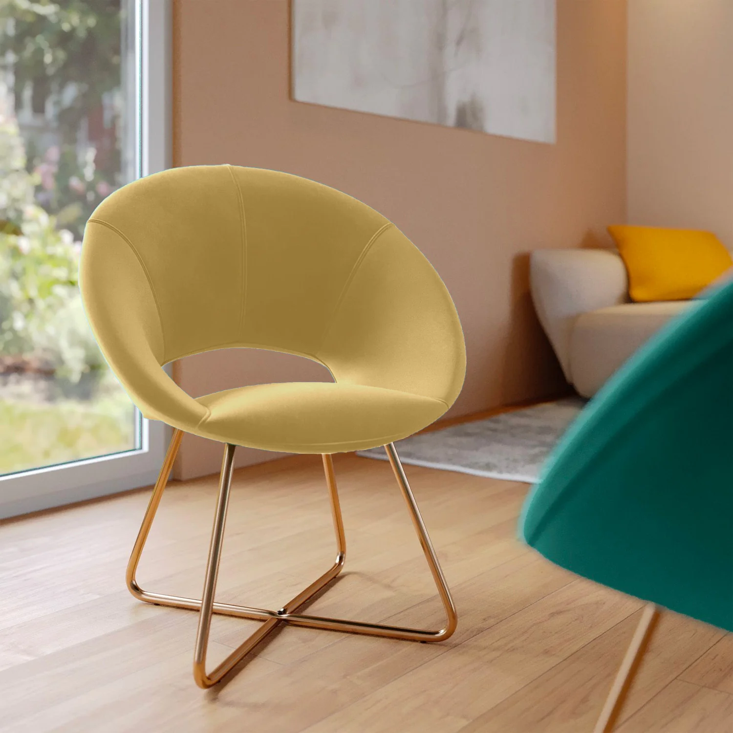 Poltroncina London Sabbia Velvet