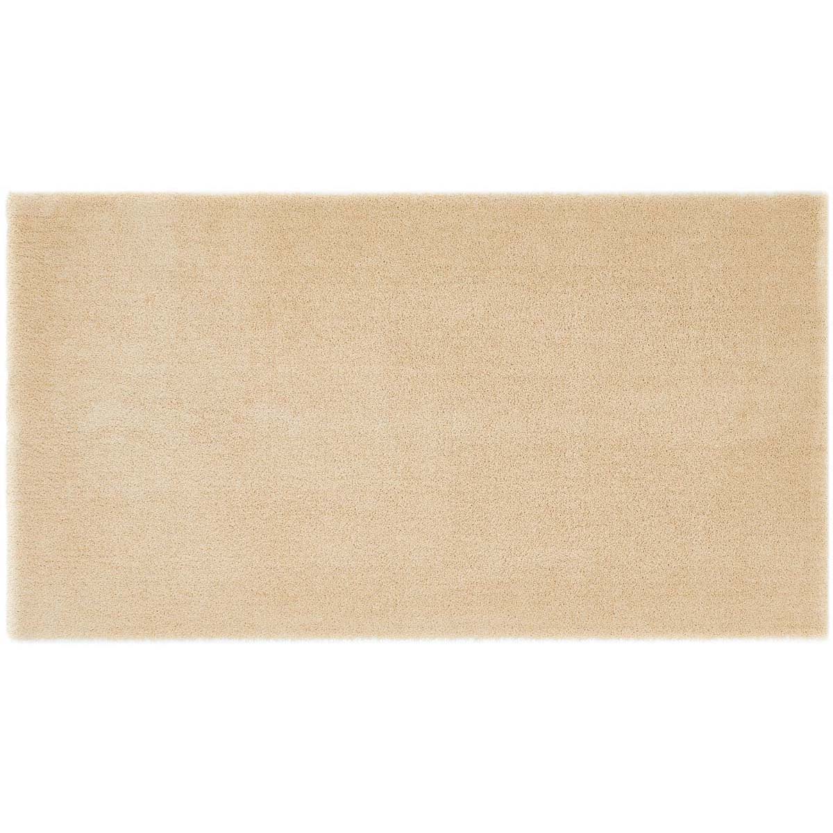 HOMCOM Teppich Kurzflor Creme 150 x 80 x 1,3 cm