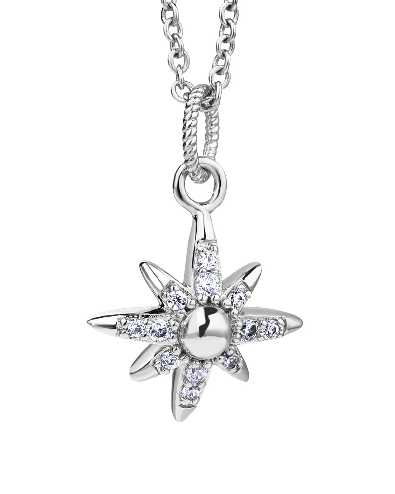 Newbridge Silverware | Amy Huberman Silver Plated Star Pendant With Clear Stones