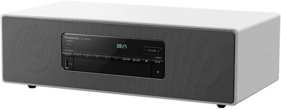Panasonic SC-DM502E-K Sistema Micro Hi-Fi, 40W, Radio Fm, DAB/DAB+, Lettore CD, Porta USB, Bluetooth, Aux, Riproduzione MP3, Alloggiamento in Legno e Copertura in Rame, Design Elegante, Nero