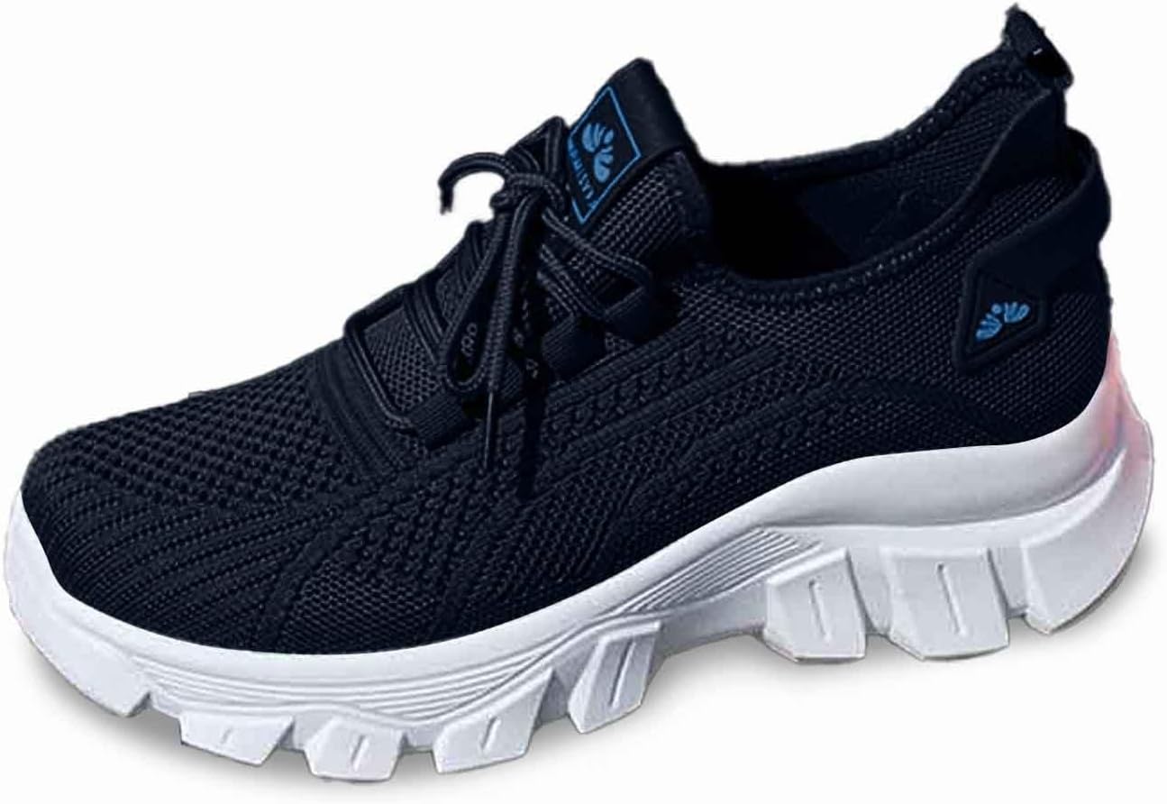 Scarpe antinfortunistiche da donna senza lacci, leggere, sportive, con punta in acciaio, comode, con cuscino d'aria, traspiranti, scarpe da lavoro, leggere, da corsa, correre la moda running donna