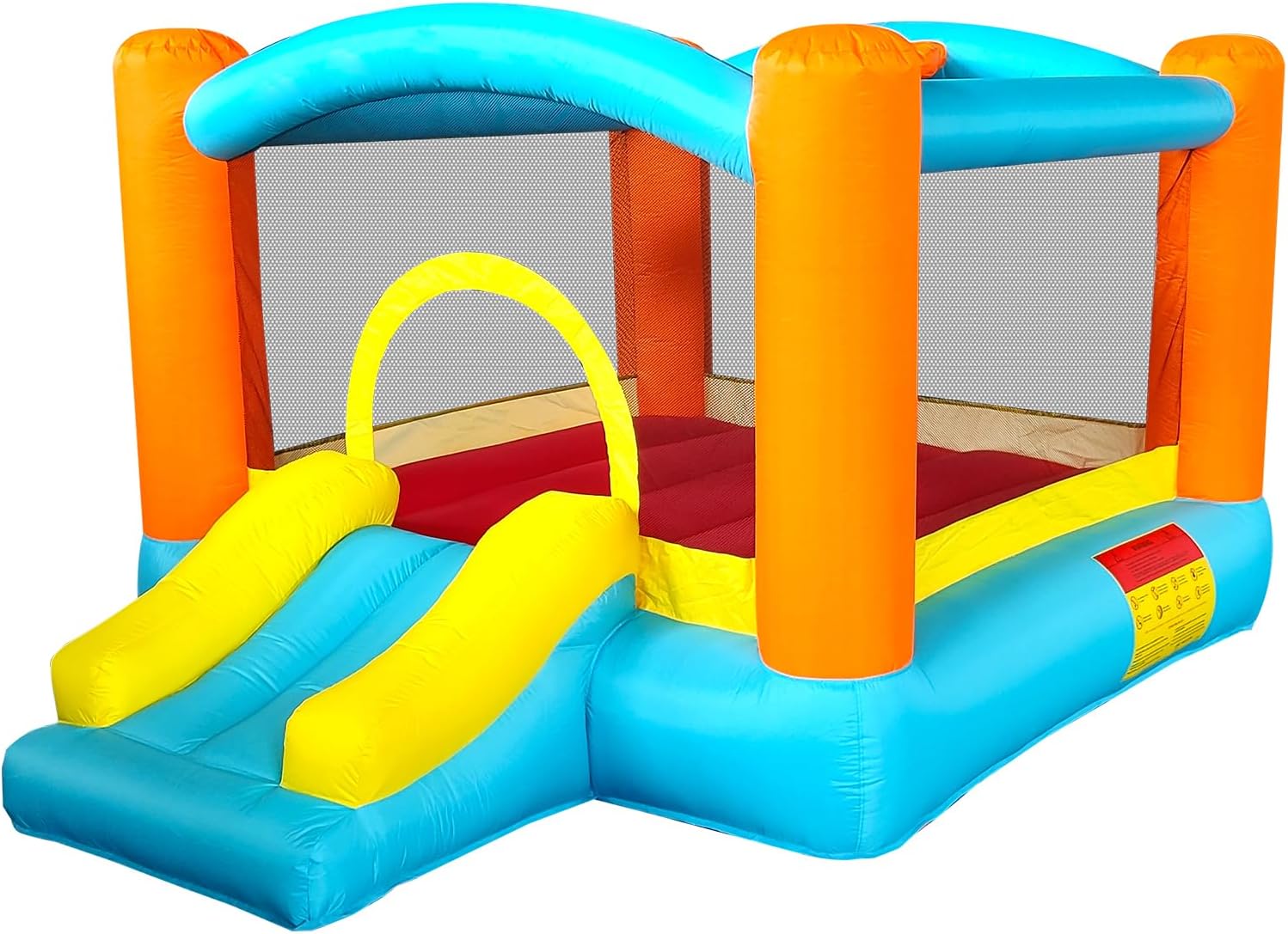 Gioco Gonfiabile per Bambini, Playground con Scivolo e Piscina