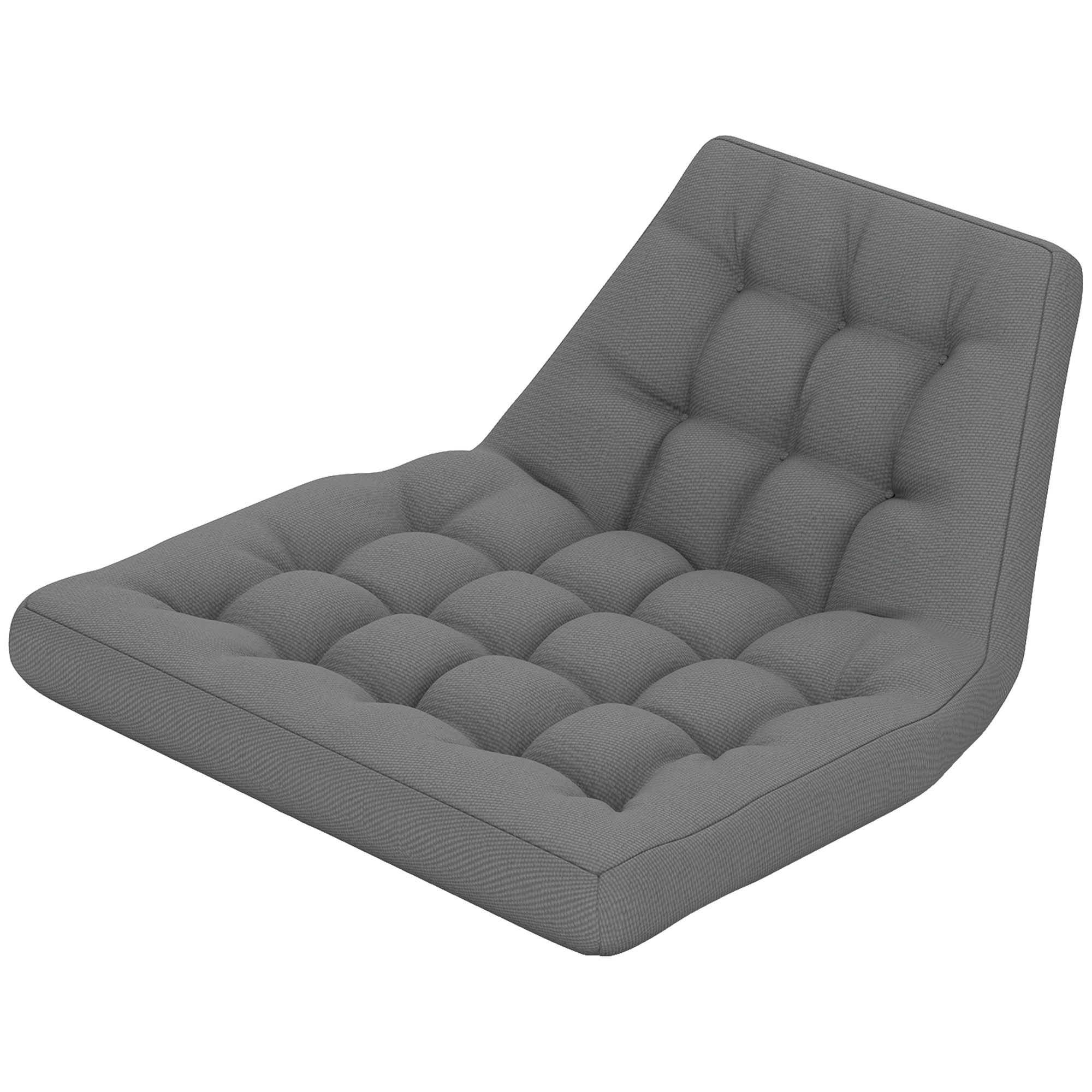 Outsunny Sitzkissen, Außensitzkissen für Hängekorb und Schaukelstühle, Outdoor-Polsterkissen, Grau