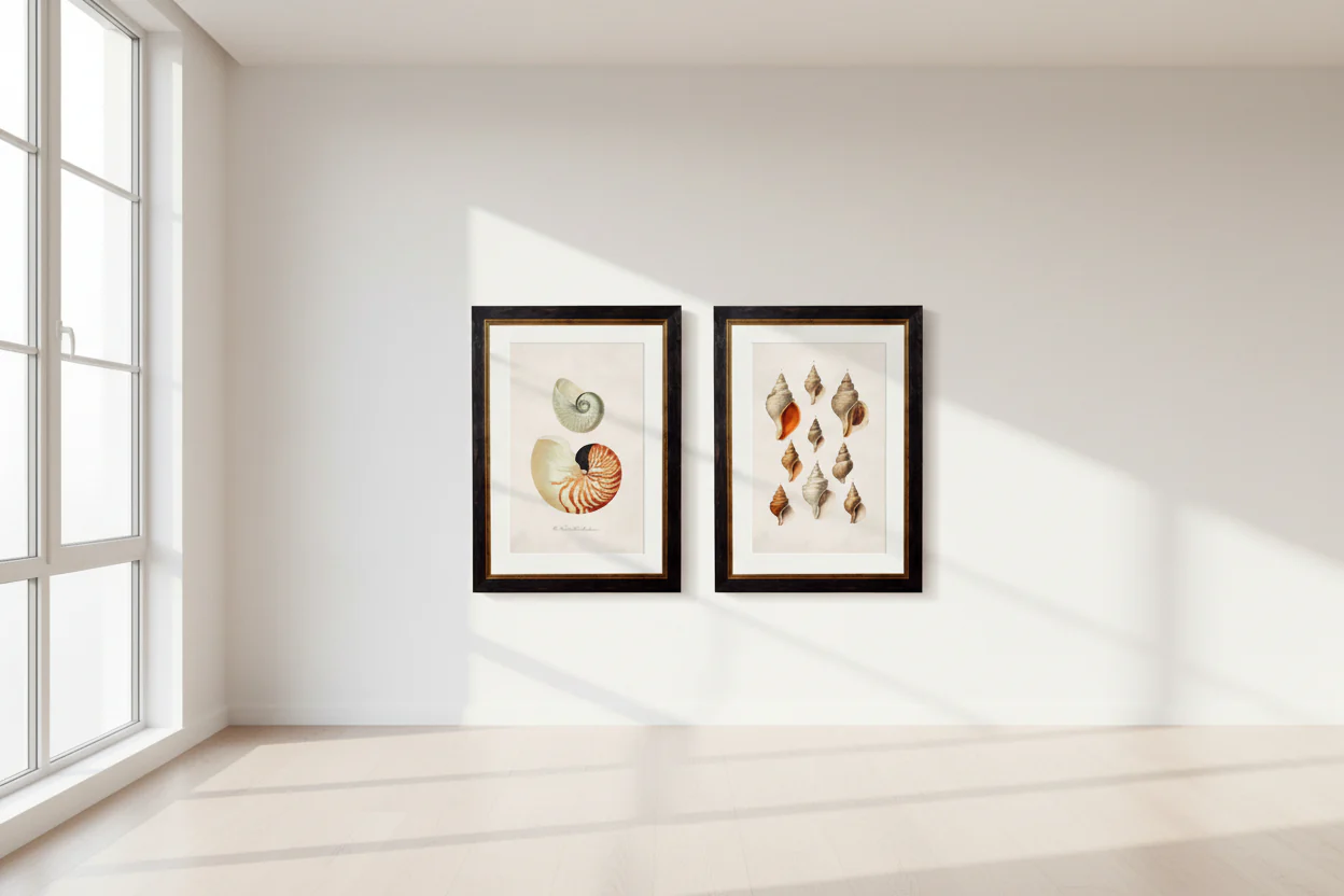Studies of Shells (c.1848) �C Victorian Natural History Framed Art