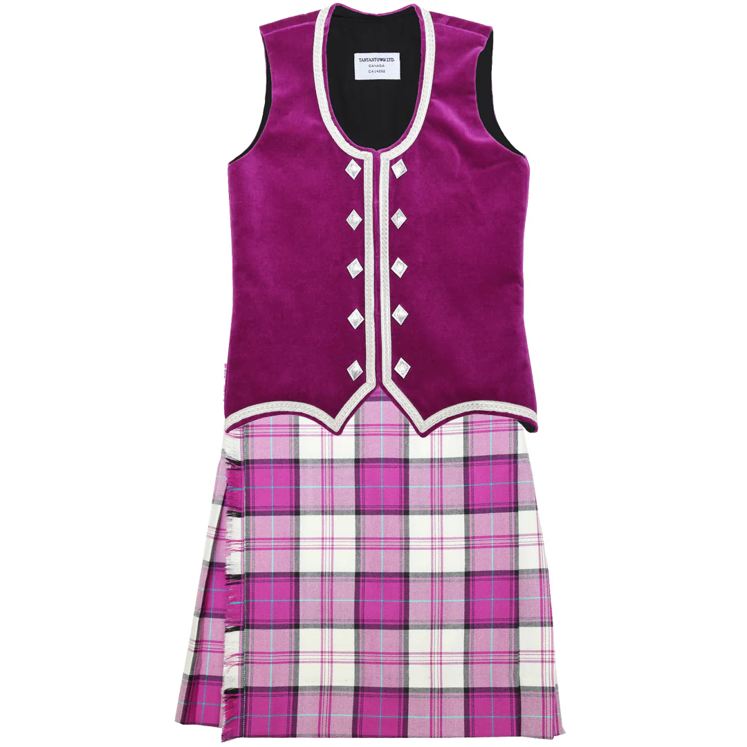 Tartan - Dress Fuchsia Menzies