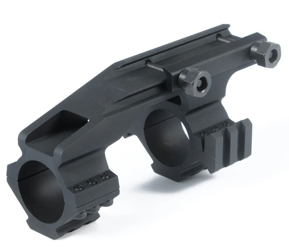 Scope Mount 30mm - 1 inch Scope Rings Cantilever Mount with Picatinny Top and Side Rails Ring Scope Mount PEPR Black