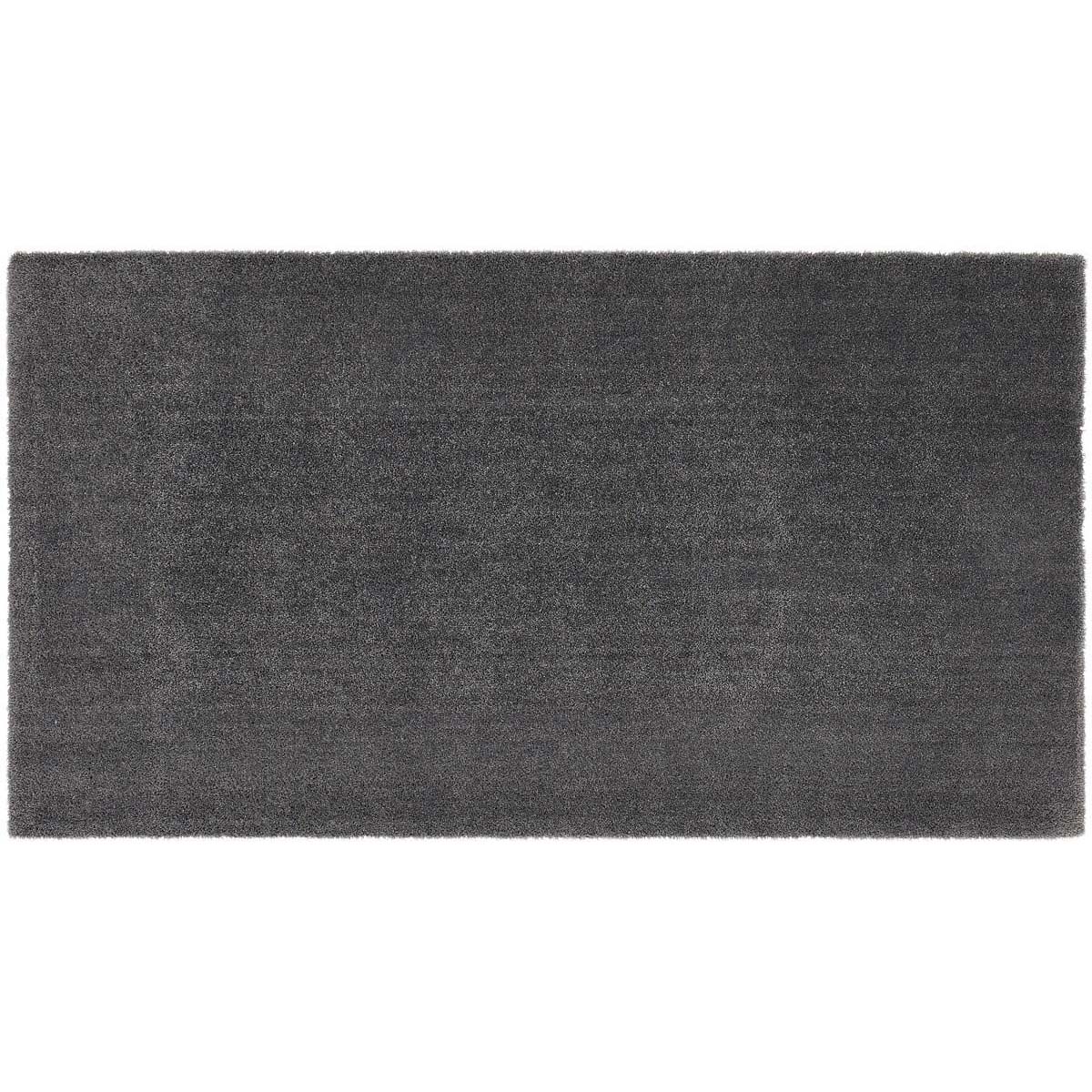 HOMCOM Teppich Kurzflor Dunkelgrau 150 x 80 x 1,3 cm