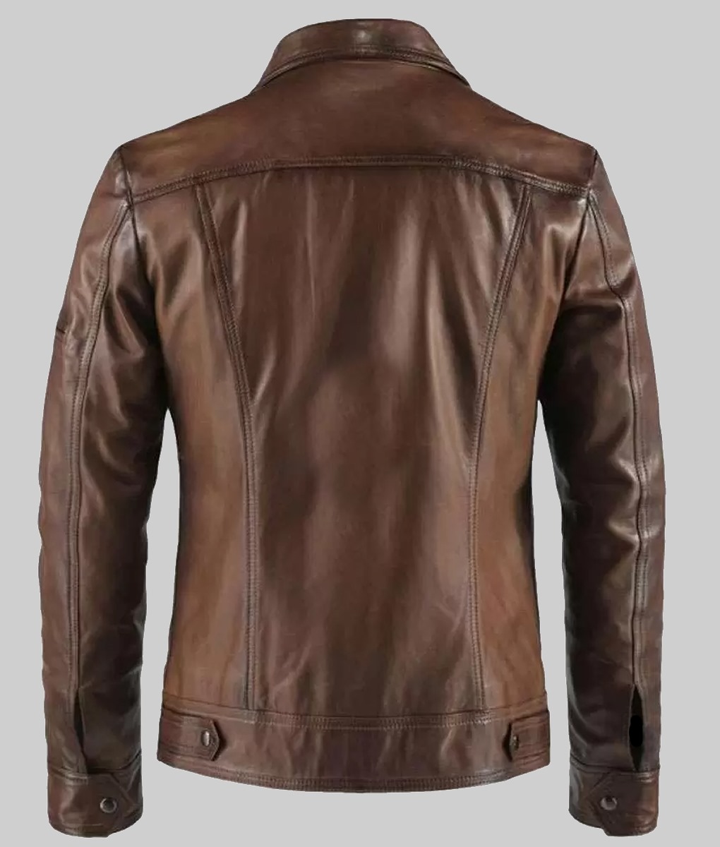 Men’s Vintage Brown Leather Jacket
