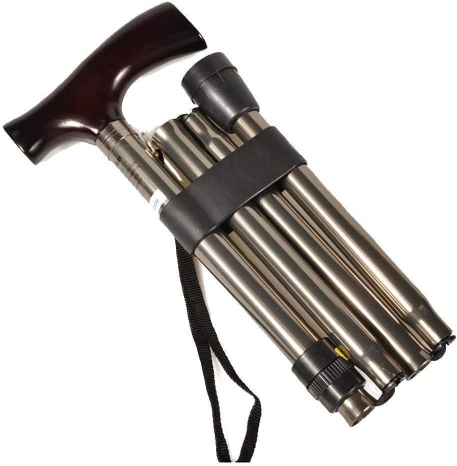 Der dickere Aluminium-Klappstock ist skalierbar und leicht zu tragen, zu Fuß, Krücken