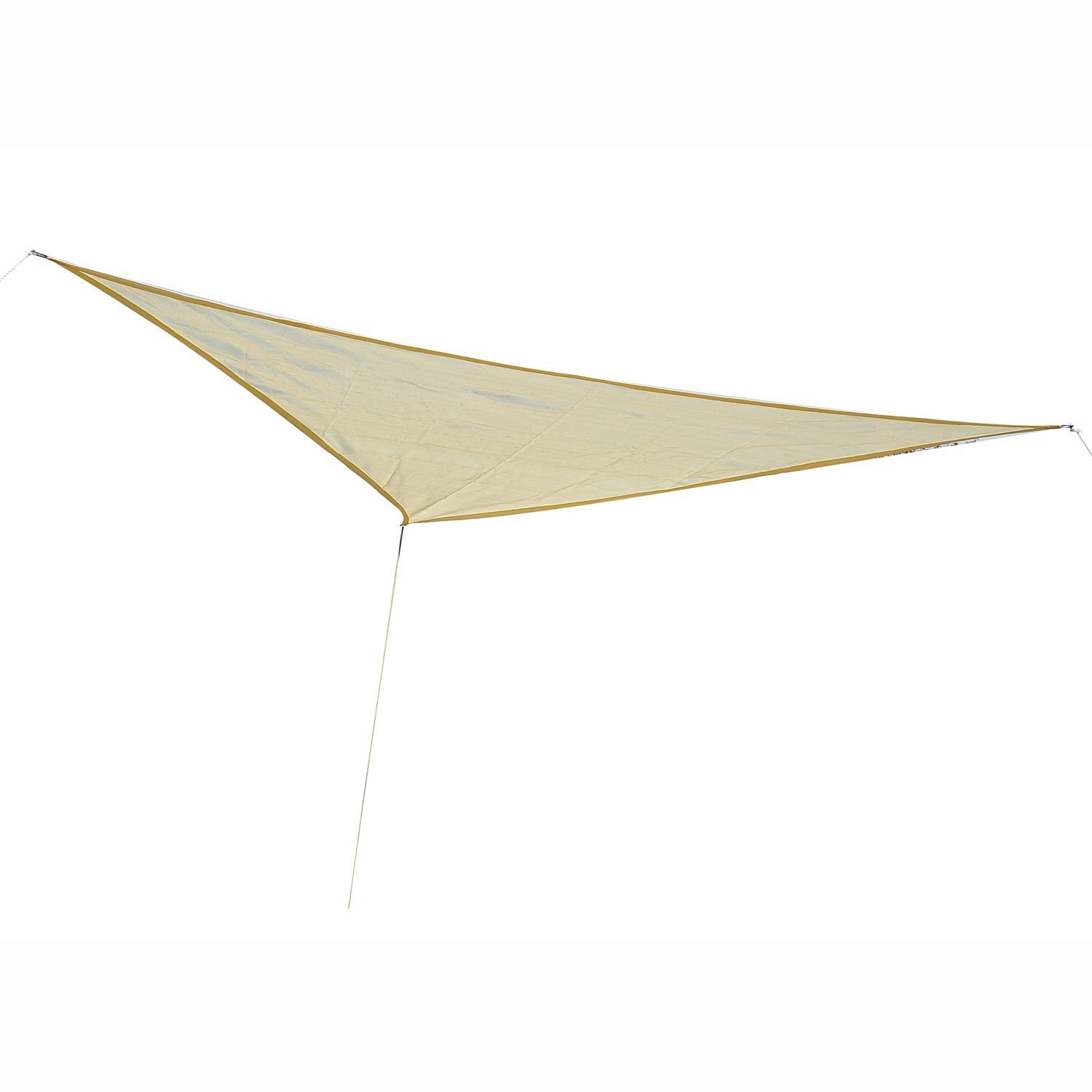 Outsunny® Sonnensegel Sonnendach (6x6x6 m) Dreiecke Cream HDPE - atmungsaktiv