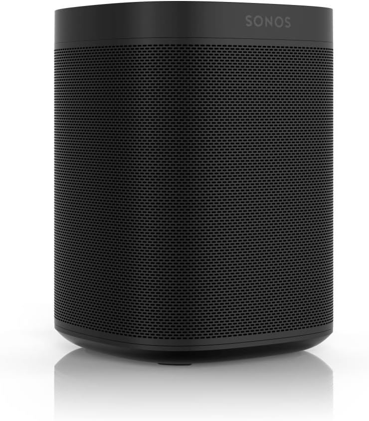 Sonos One Smart Speaker, schwarz – Intelligenter WLAN Lautsprecher mit Alexa Sprachsteuerung, Google Assistant & AirPlay – Multiroom Speaker für unbegrenztes Musikstreaming