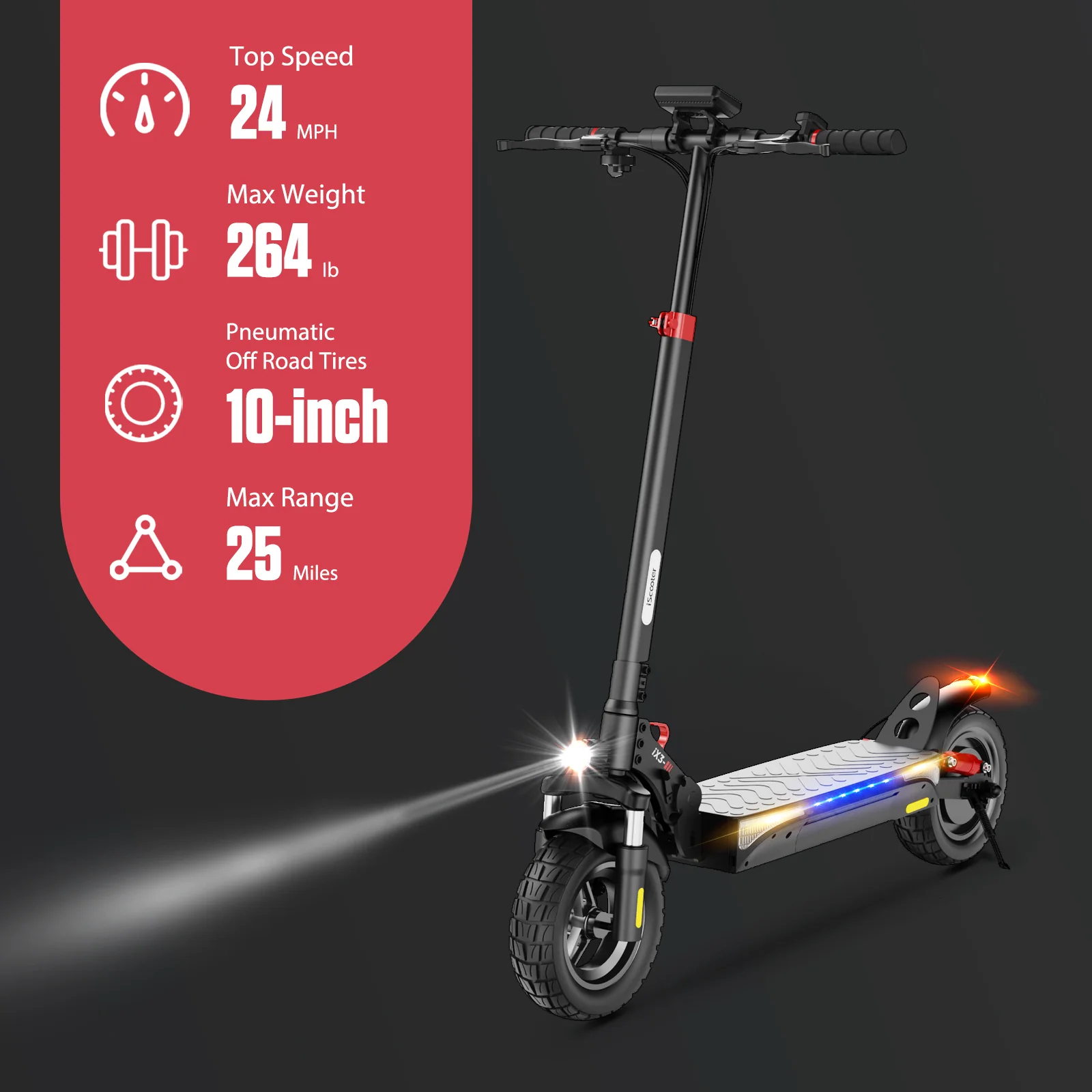 iScooter iX3 800W Off-Road Elektrische Scooter