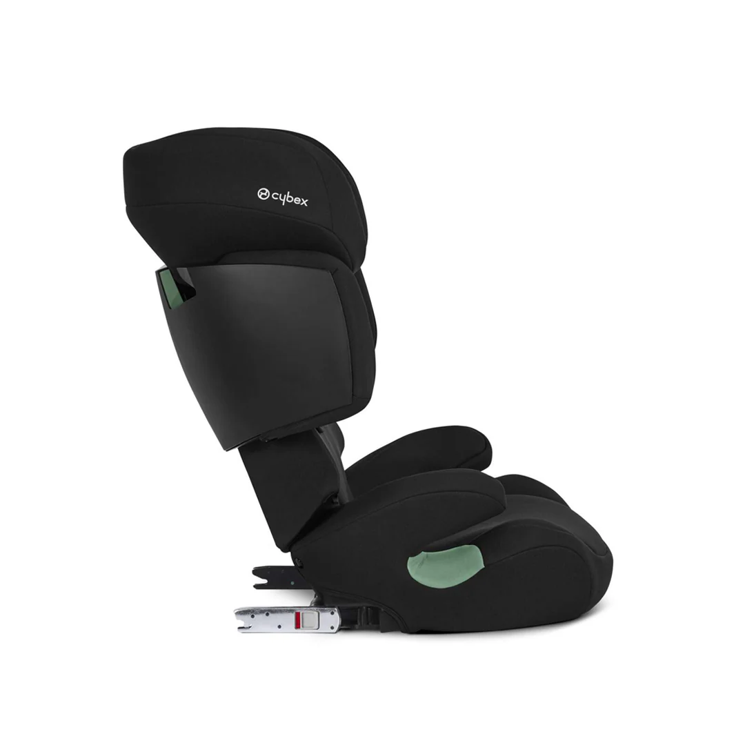 Seggiolino auto CYBEX Solution X i-Fix – Gruppo 2/3, Pure Black, con ISOFIX e poggiatesta regolabile in altezza