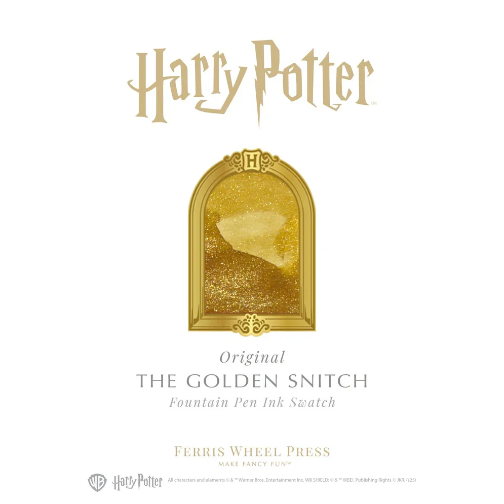 Ferris Wheel Press X Harry Potter Property of Hogwarts? Fountain Pen Ink - The Golden Snitch
