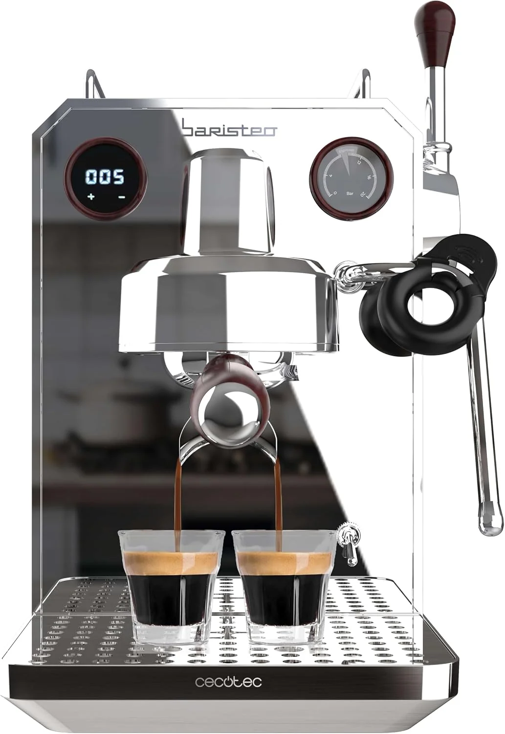 Cecotec Espresso, Kaffeemaschine für Barista Baristeo Intima, 1,7L