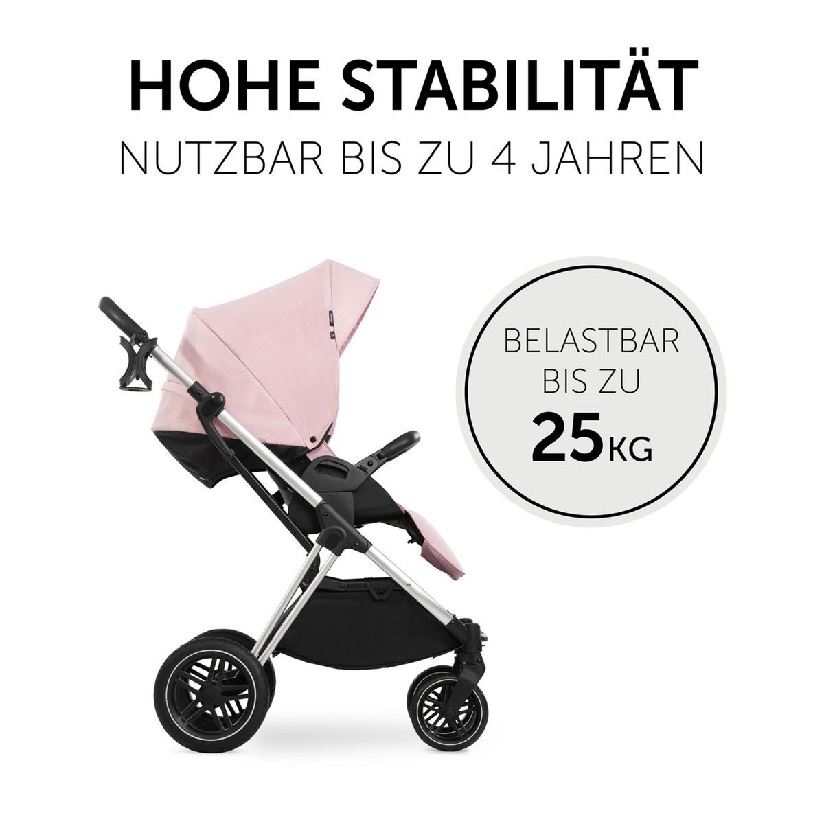 Kombi-Kinderwagen Vision X Duoset Silver - Melange Rose