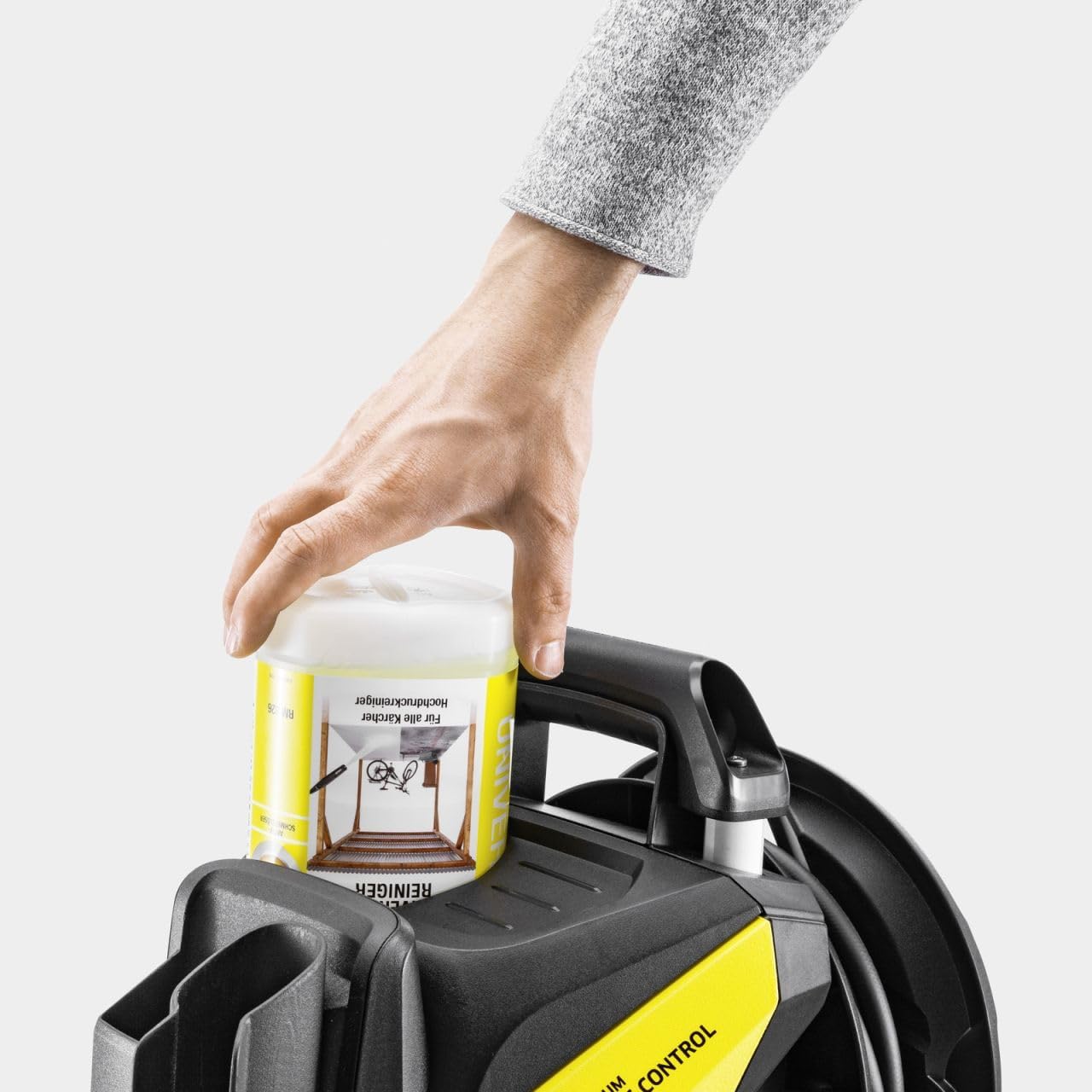 Krcher hogedrukreiniger K 7 Premium Power Home, druk: 180 bar, debiet: 600 l/h, oppervlaktecapaciteit: 60 m/h, vermogen: 3.000 W, slanghaspel, met pistool, vuilvreter, spuitlans