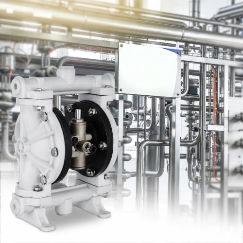 Luft-Doppelmembranpumpe 2.5 GPM 150℉ 1/2 Zoll Einlass und Auslass