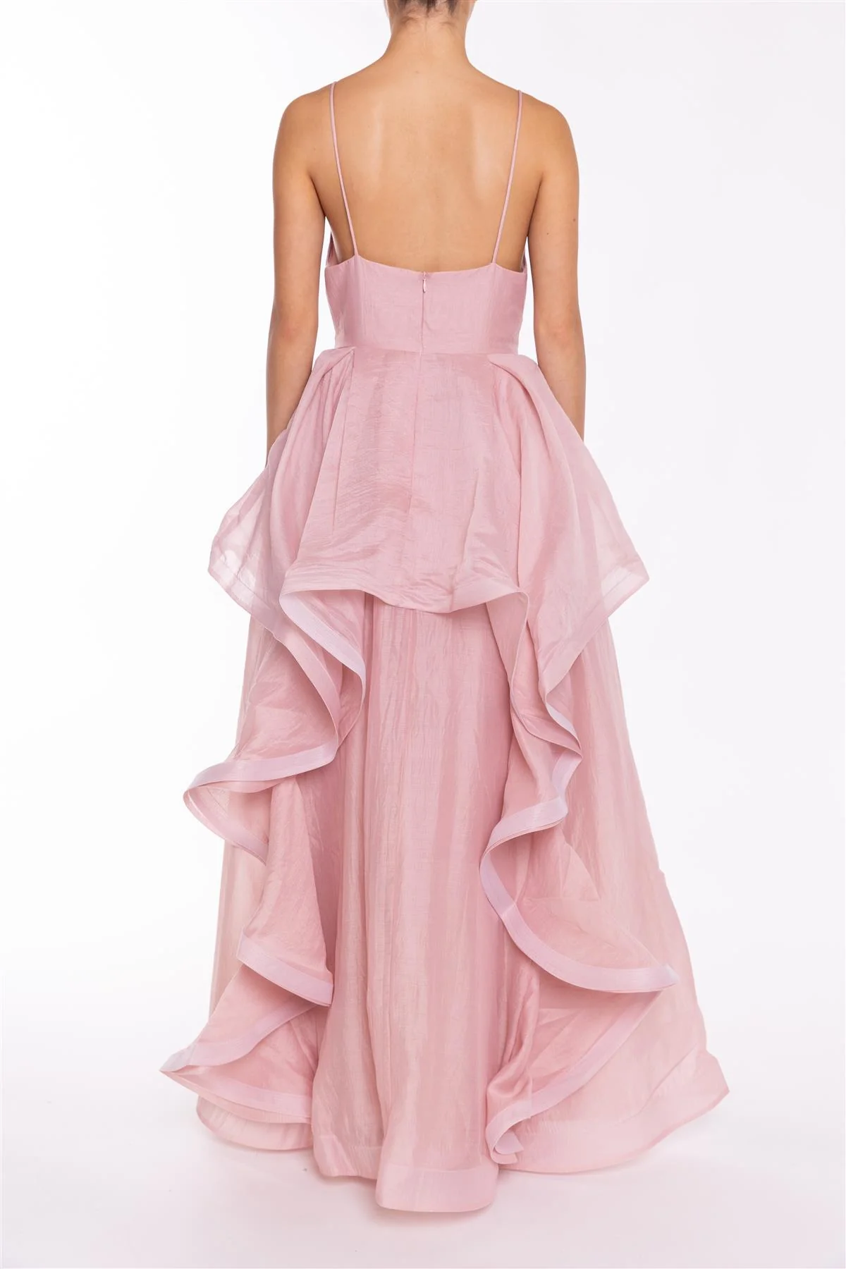 Ila Dusty Rose Ruffle Maxi Dress