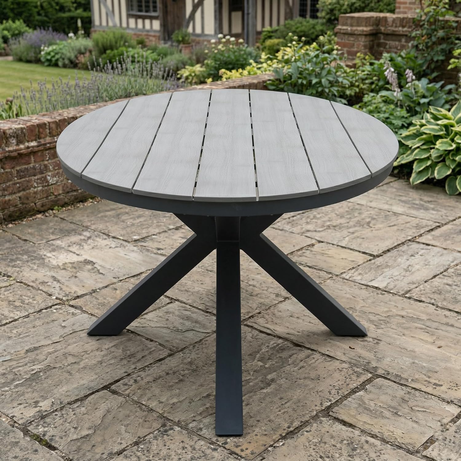 Gardissimo Gartentisch Armati Rund 120 cm Anthrazit