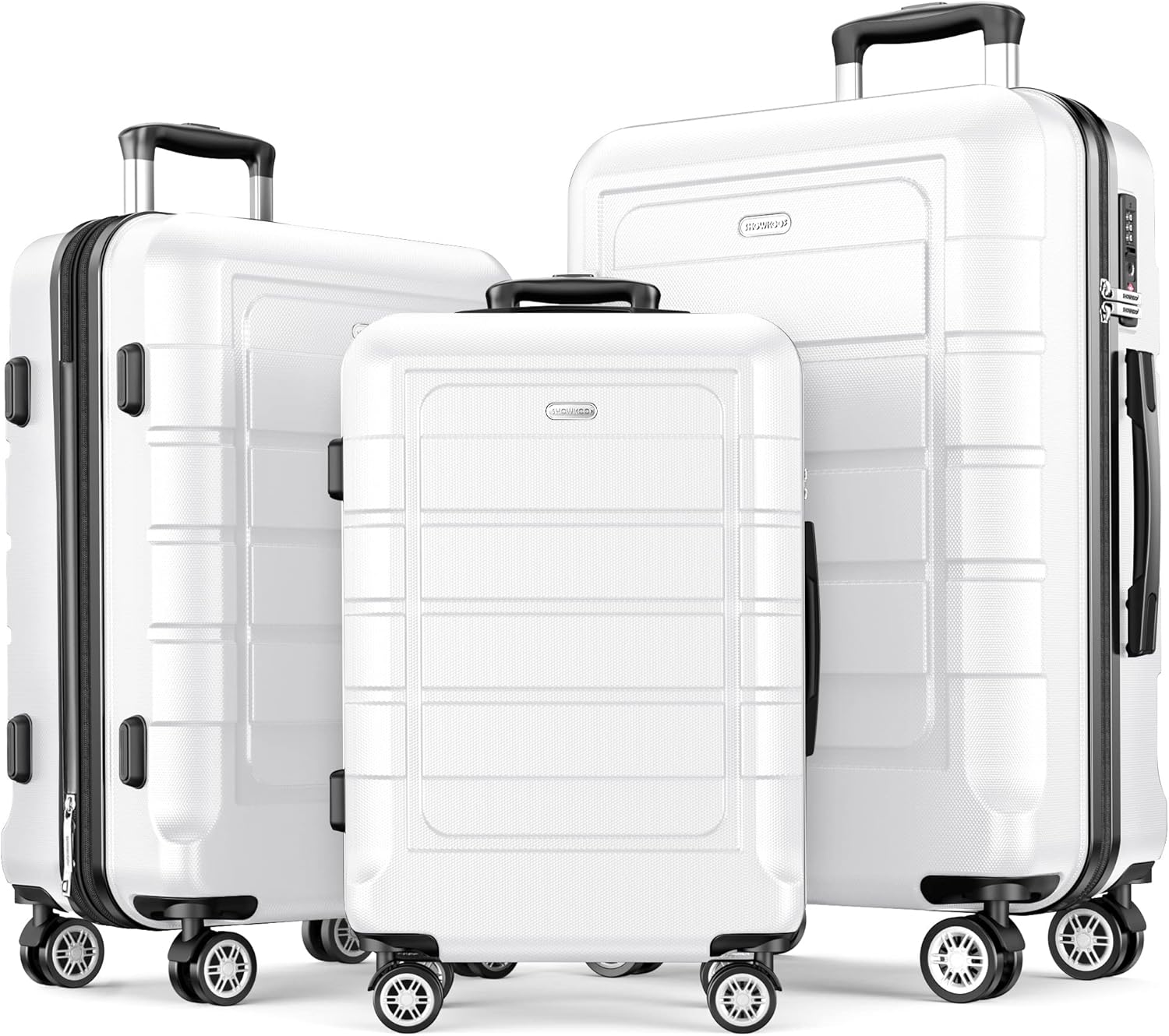 Luggage Sets Expandable PC+ABS Durable Suitcase Sets