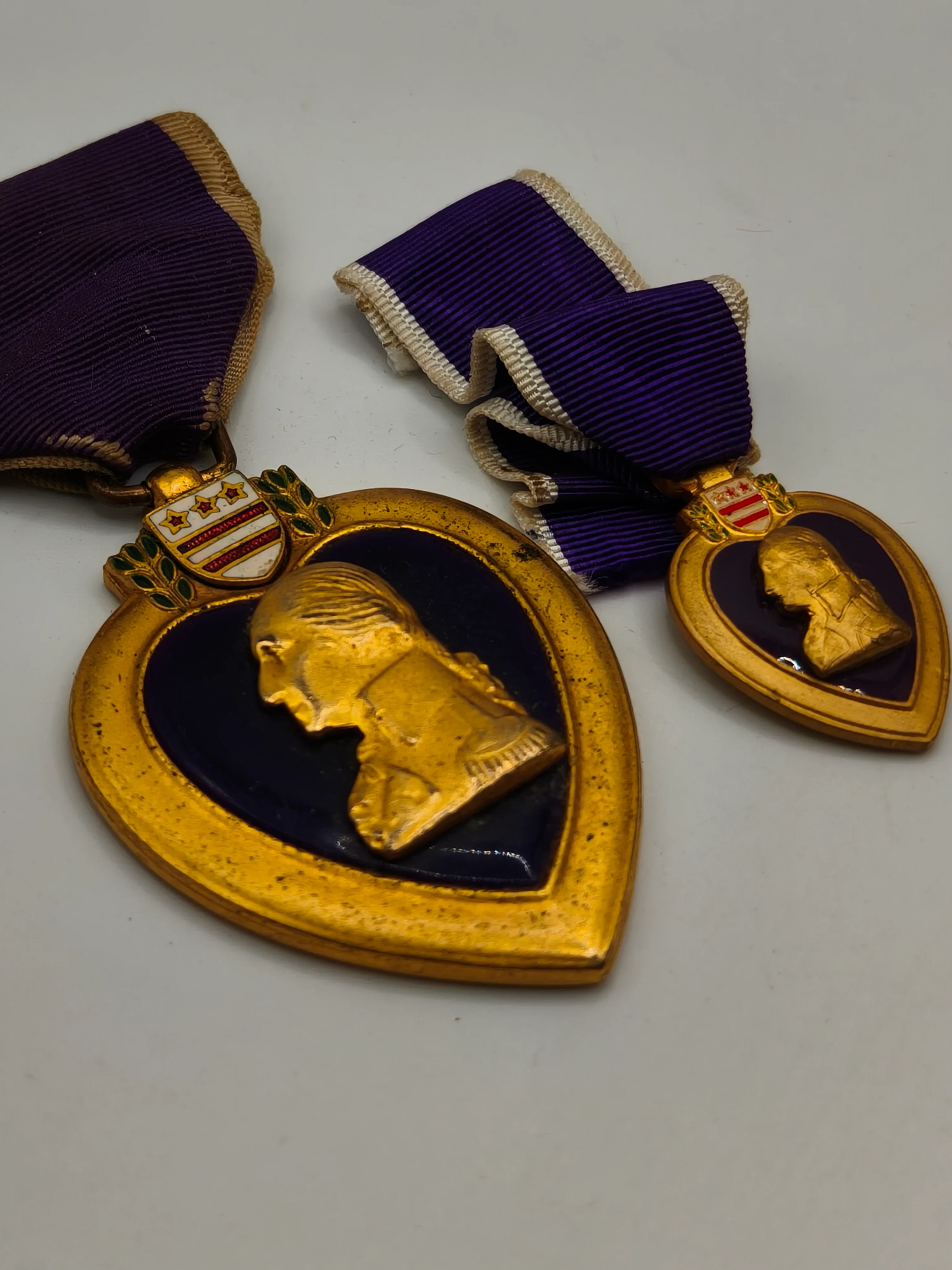 Medalla Coraz��n Purpura con Mini. USA