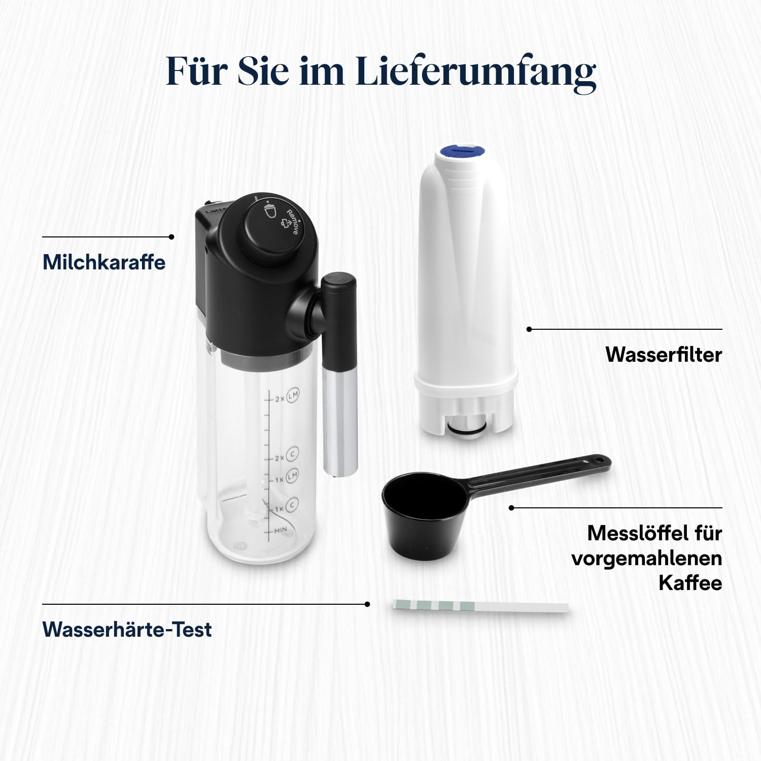 Kaffeevollautomat Magnifica Start mit 4 One-Touch-Getränken und LatteCrema Milchaufschäumsystem, 1,8 L, schwarz-grau