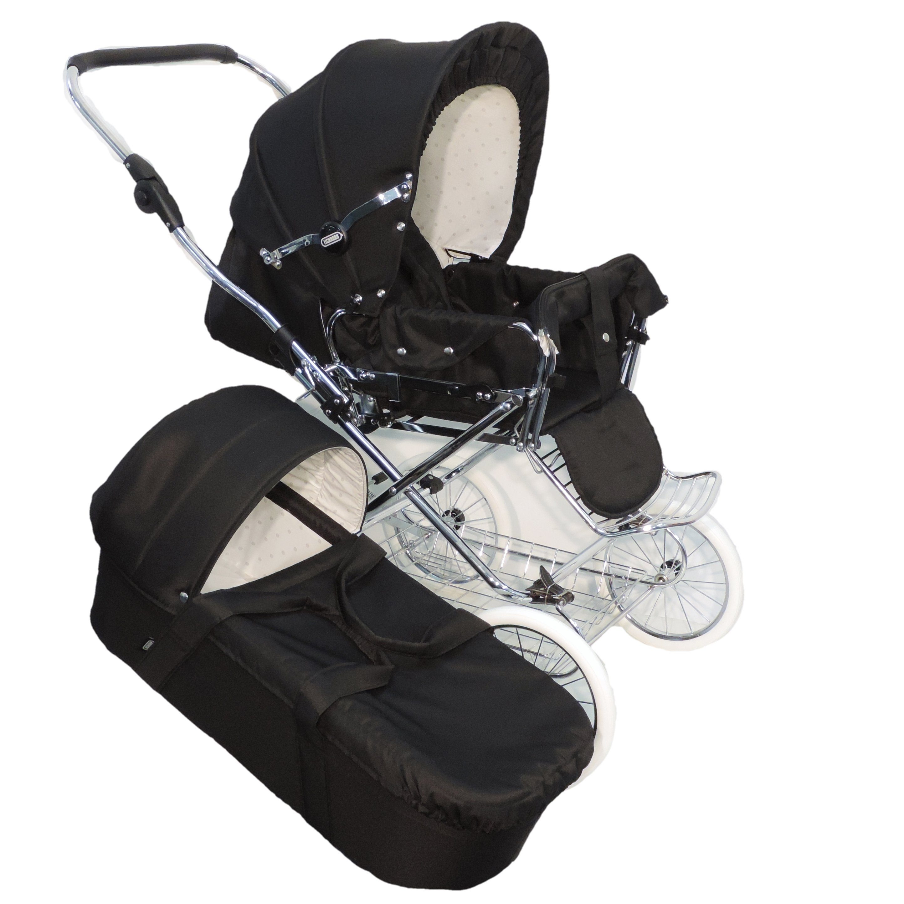 Kombi-Kinderwagen Designer 2in1 Retro - umbaubar - von 0-3 Jahre