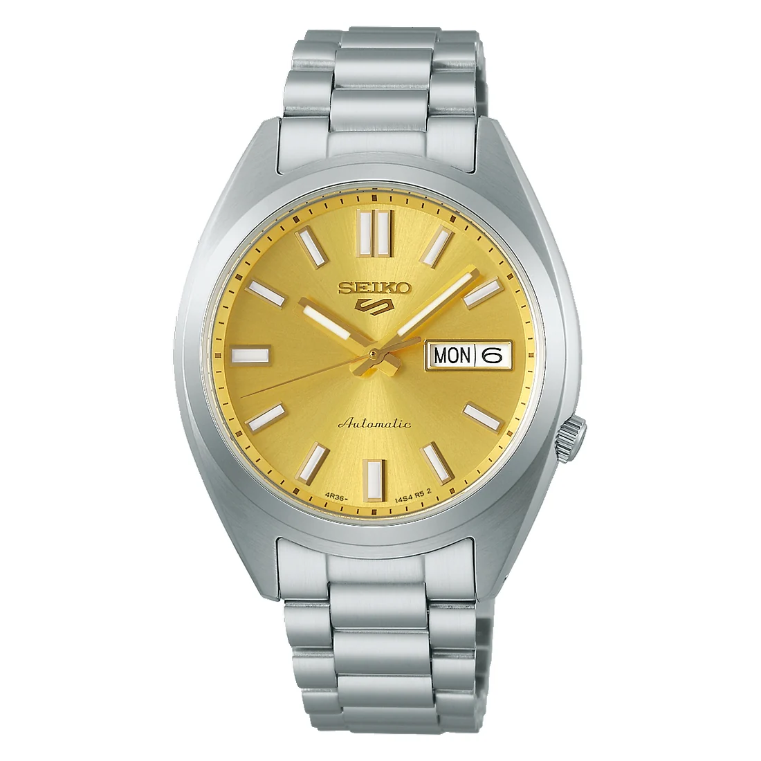 Orologio Seiko 5 Sports SRPL59K1 riedizione SNXS quadrante oro