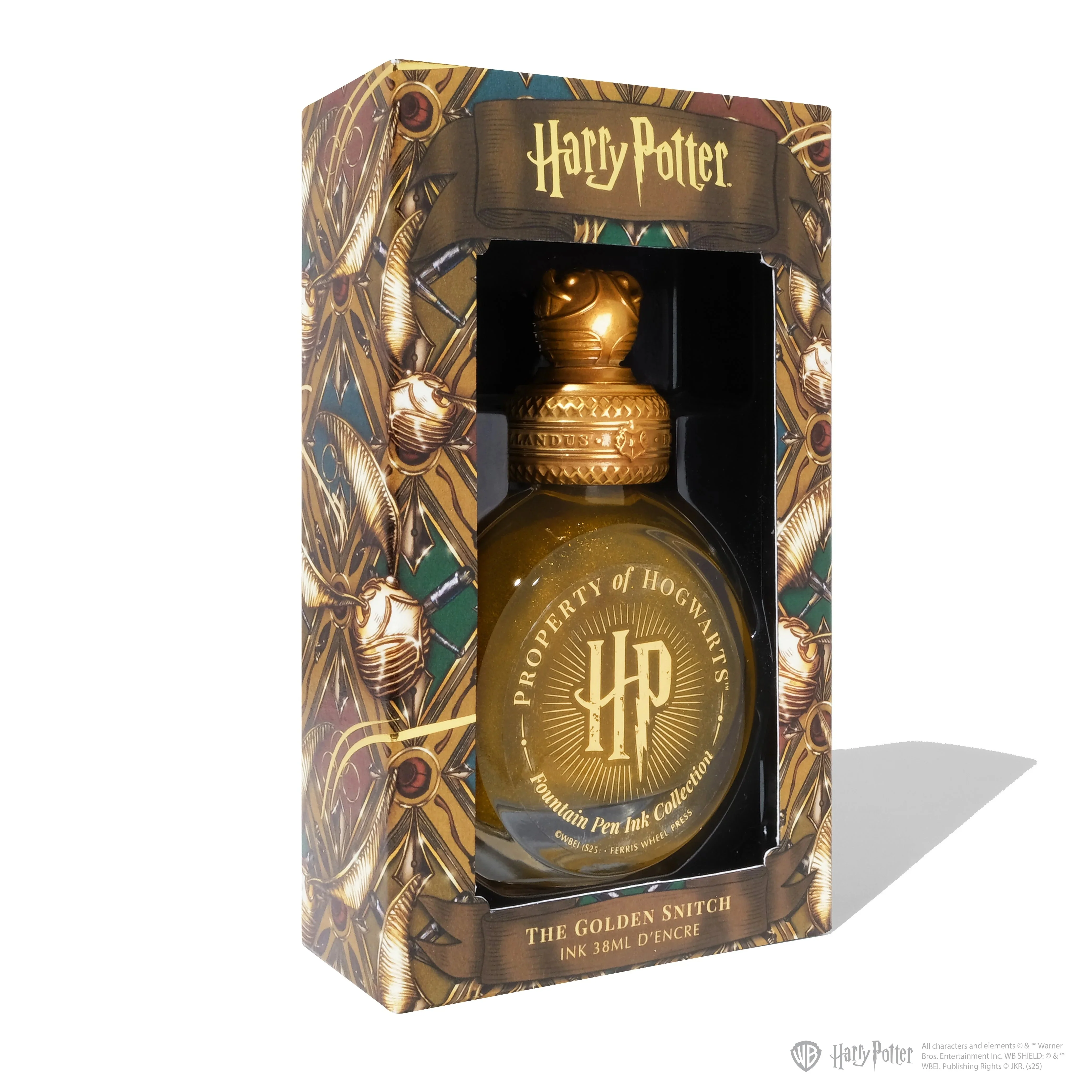 Ferris Wheel Press X Harry Potter Property of Hogwarts? Fountain Pen Ink - The Golden Snitch