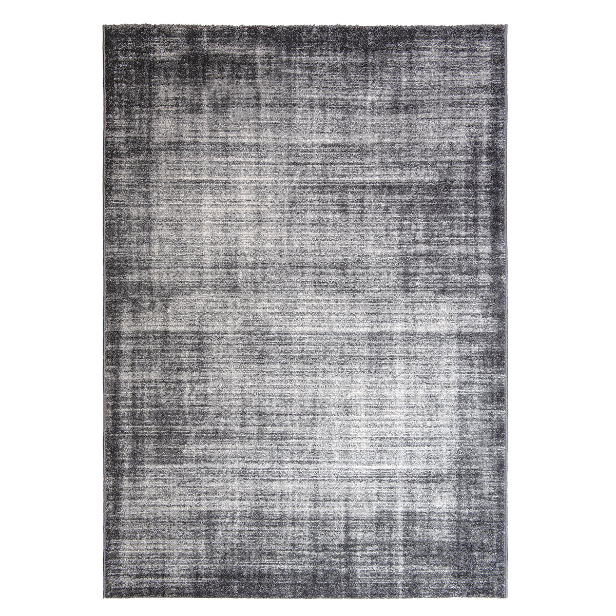 HOMCOM Teppich Kurzflor Grau 140 x 67 x 1 cm