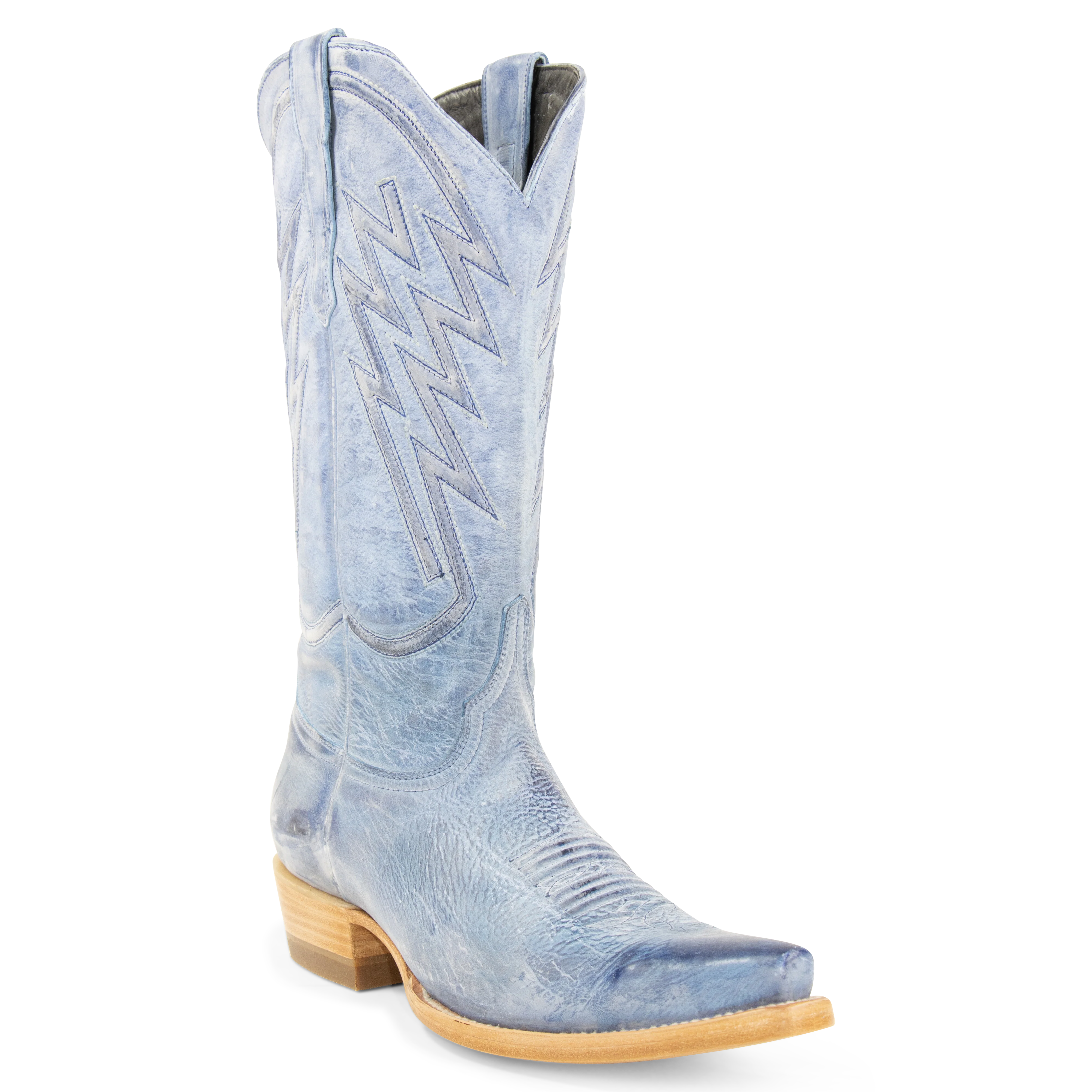Gamuza Azul - Pointed Toe